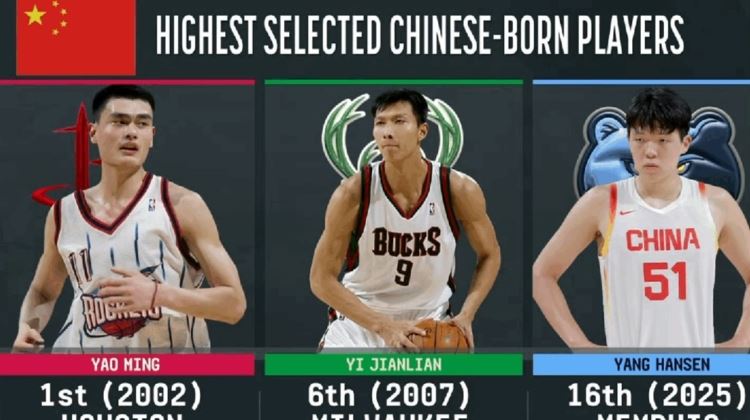 姚明第1位被选中 阿联第6位被选中 知道杨瀚森为什么16位了吧🤣